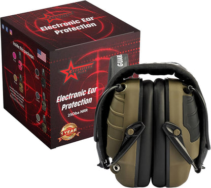 Electronic Ear Protection for Shooters - 25dB NRR Headphones