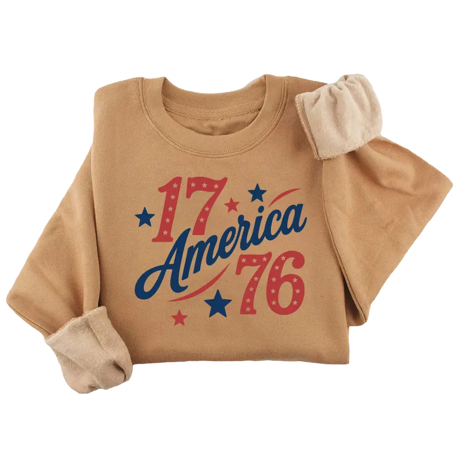 America 1776 Crewneck (3 Colors) - 4880 I Love My Freedom