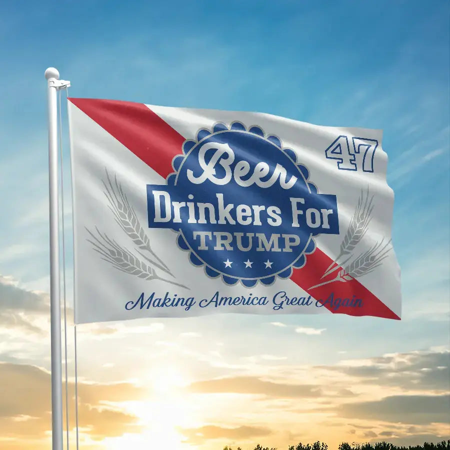 Beer Drinkers For Trump Flag - 2357 I Love My Freedom