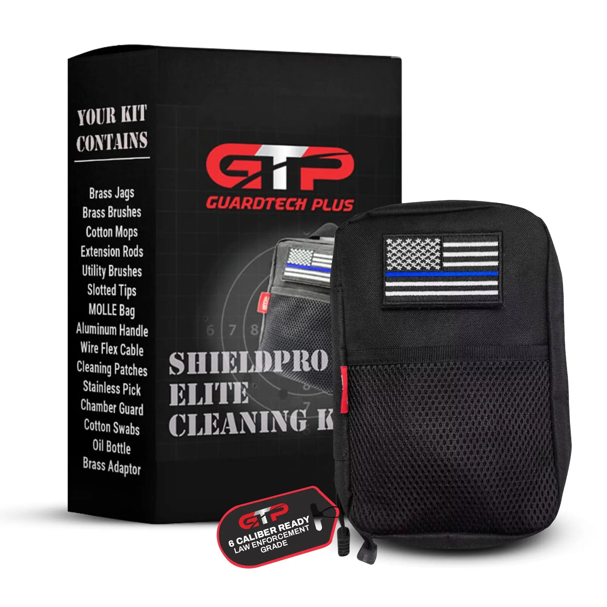 ShieldPro Law Enforcement Gun Cleaning Kit – Compact for On-Duty Storage