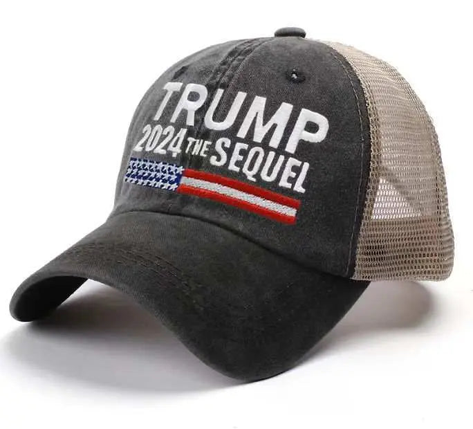 2024 "The Sequel" Mesh Trucker Hat (Black) - 0217 I Love My Freedom
