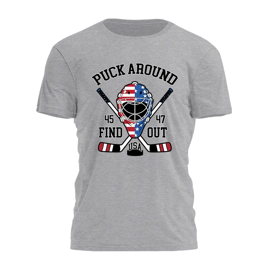 Puck Around Find Out - Team USA Tee - 3590 I Love My Freedom