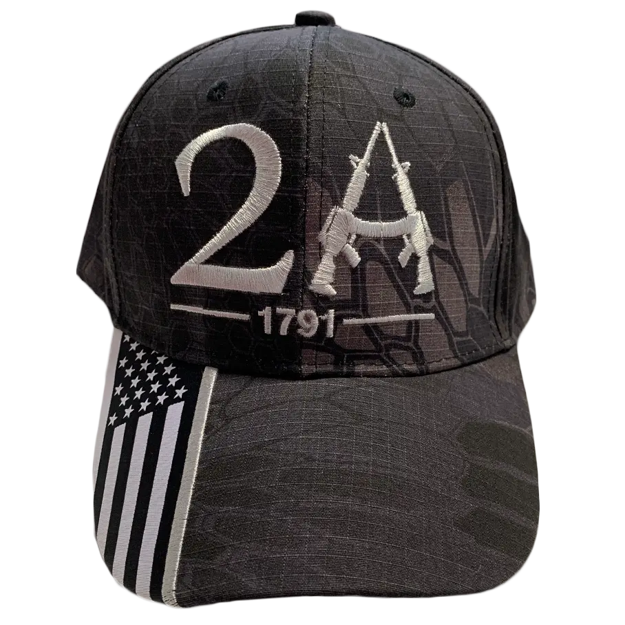Camo Second Amendment Hat - 1865 I Love My Freedom