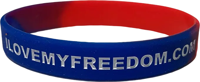 Never Surrender Wristband - 9801 I Love My Freedom