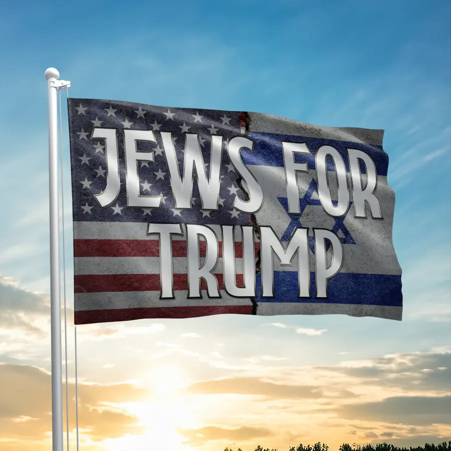 Jews For Trump Flag - 2294 I Love My Freedom