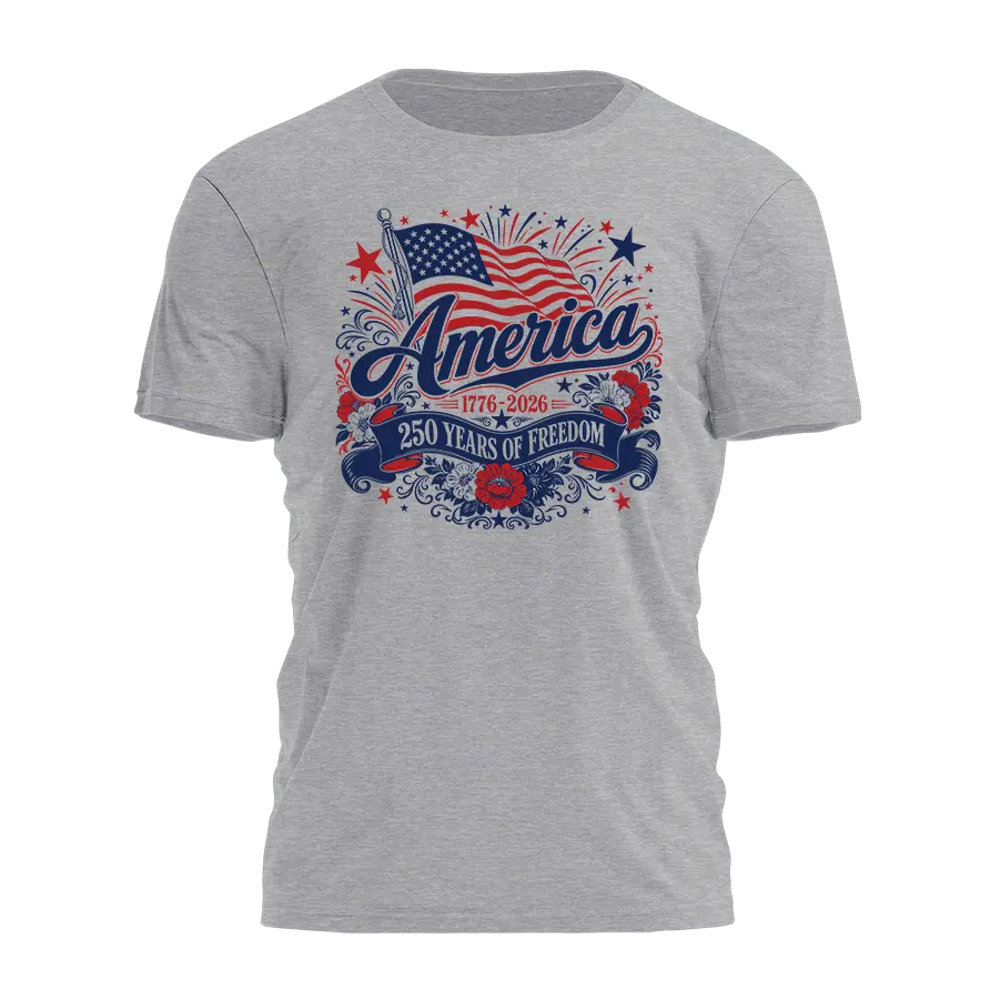 America Freedom Floral Tee - 4853 I Love My Freedom