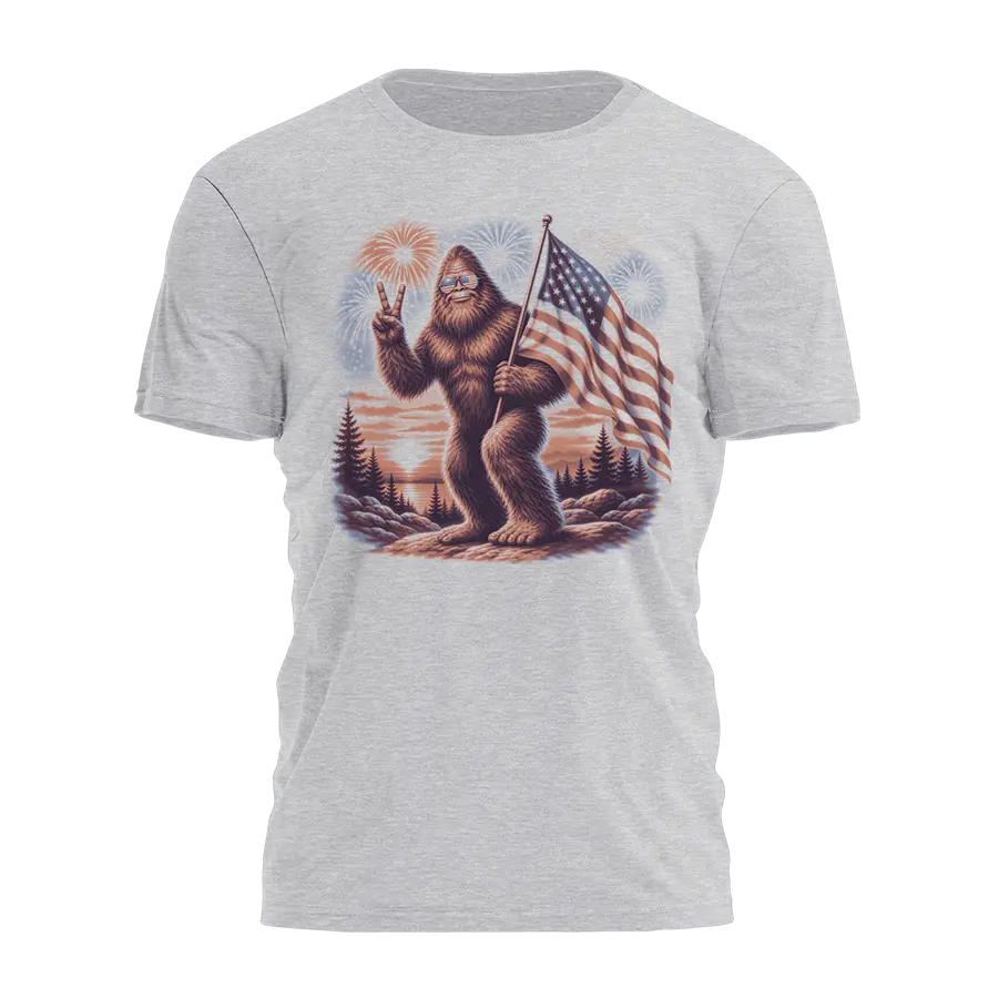 Peace Squatch Tee - 4839 I Love My Freedom