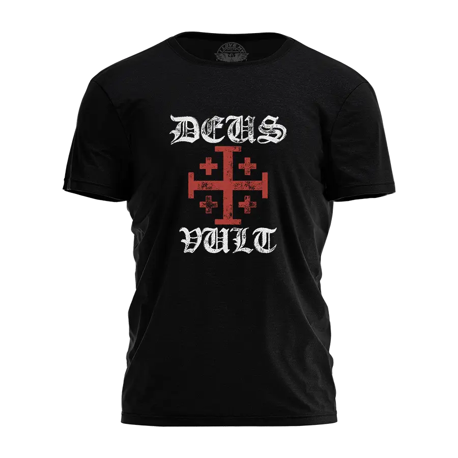 Deus Vult Cross Tee - 4305 I Love My Freedom
