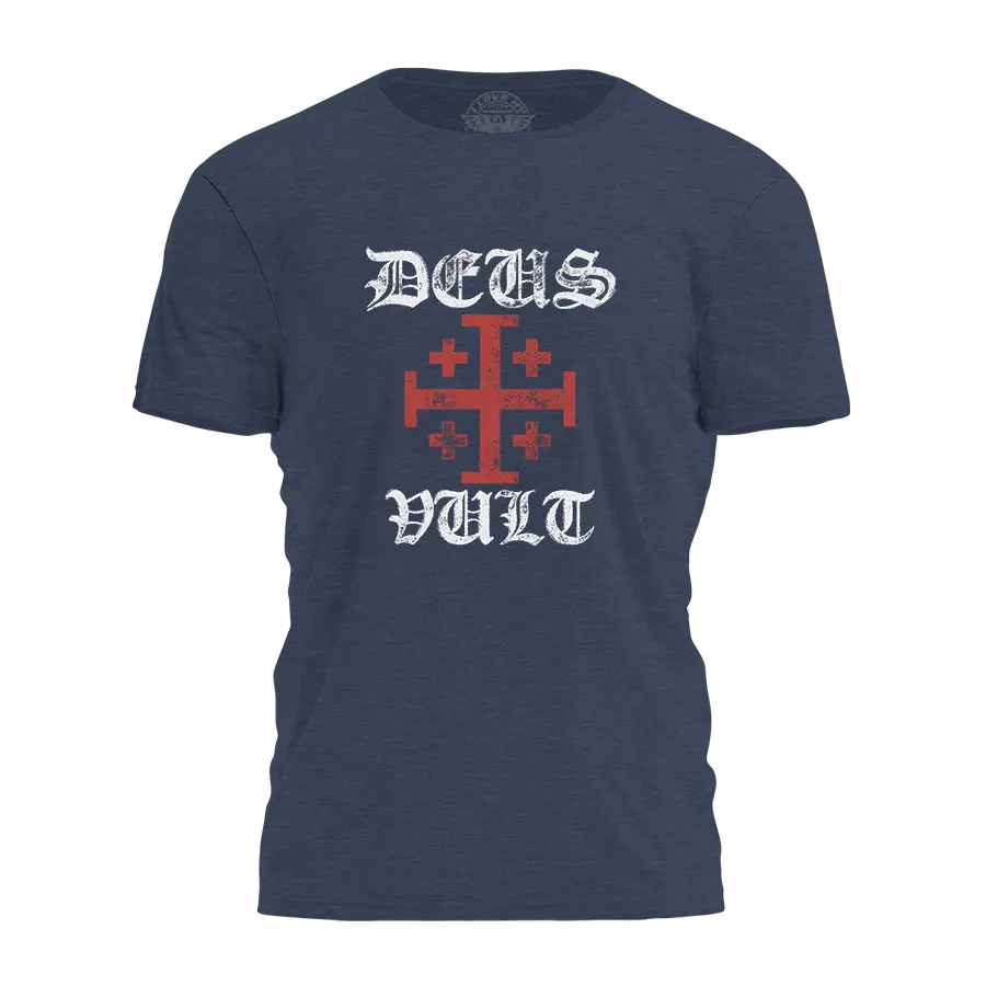 Deus Vult Cross Tee - 4305 I Love My Freedom