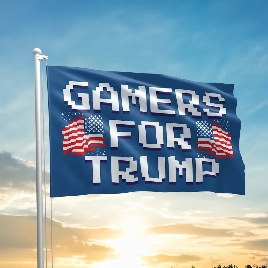 Gamers For Trump Flag I Love My Freedom
