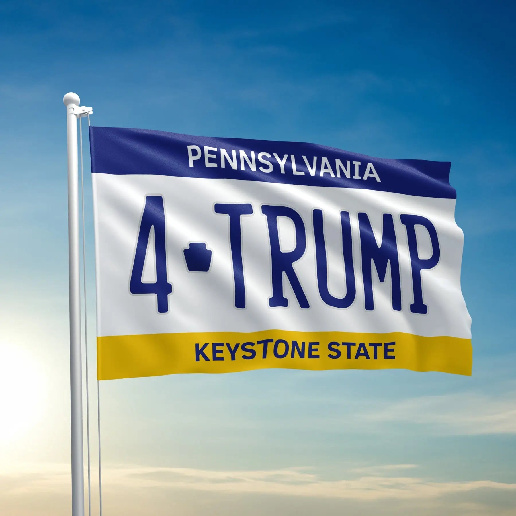 Pennsylvania For Trump Flag I Love My Freedom