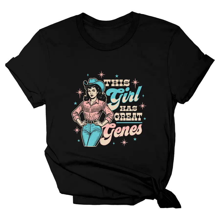 This Girl Has Great Genes Tee - 4066 I Love My Freedom