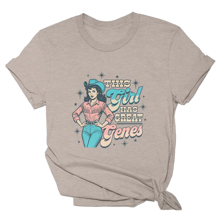 This Girl Has Great Genes Tee - 4066 I Love My Freedom