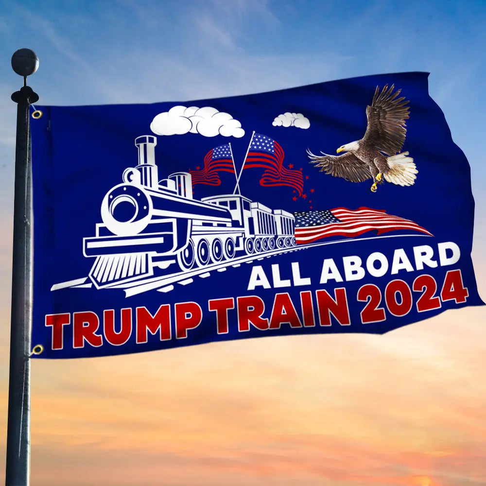 Trump Train Flag - 1030 I Love My Freedom