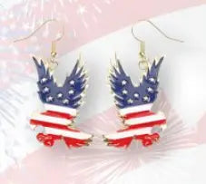 Patriotic Earrings (4 Variants) I Love My Freedom