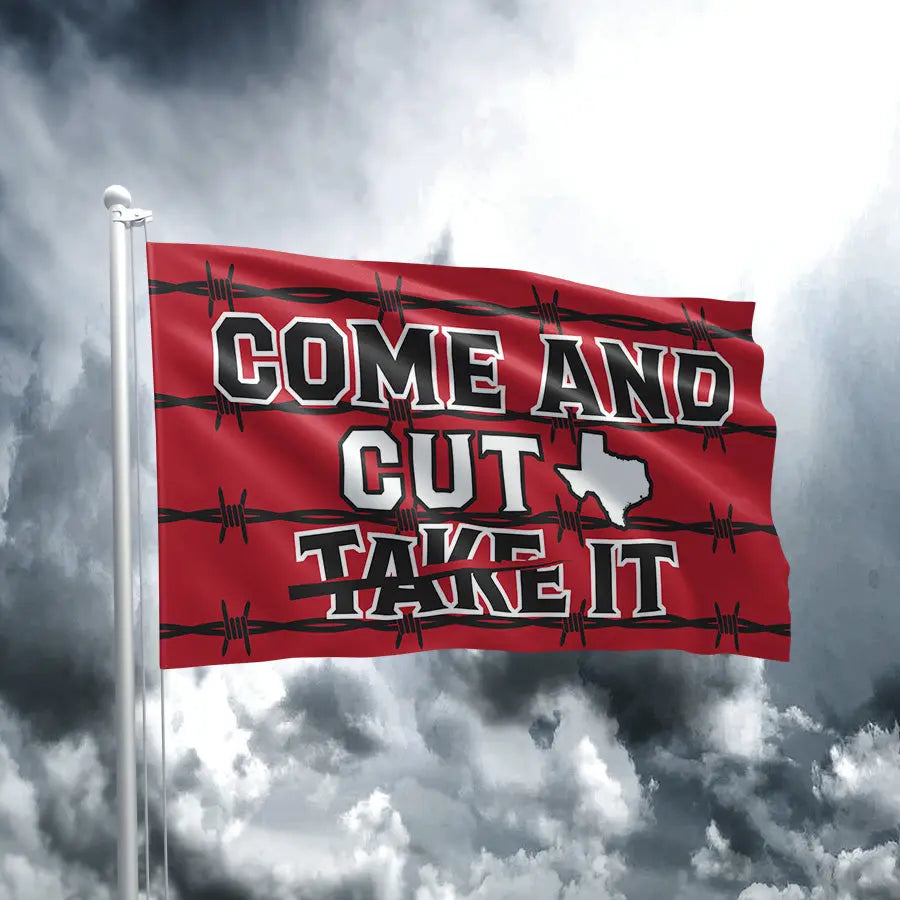 Come And Cut It Strike Through Flag I Love My Freedom
