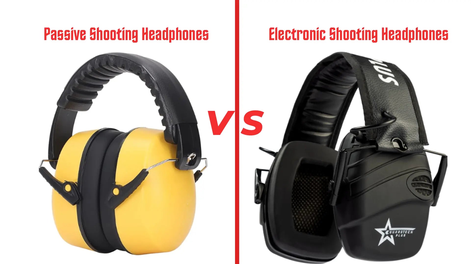 Passive or Active Shooting headphones, Passive VS Active headphones