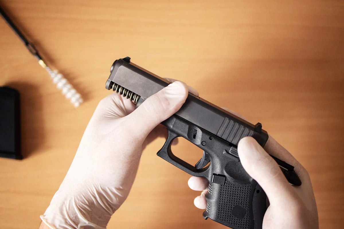 Firearm cleaning tools for range-to-safe maintenance