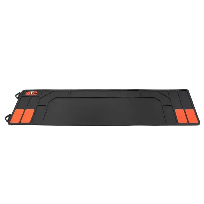 Gun cleaning mat size guide featuring GuardTech large gun cleaning mat