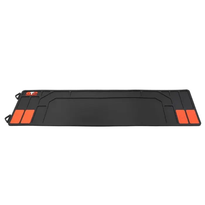 Gun cleaning mat size guide featuring GuardTech large gun cleaning mat