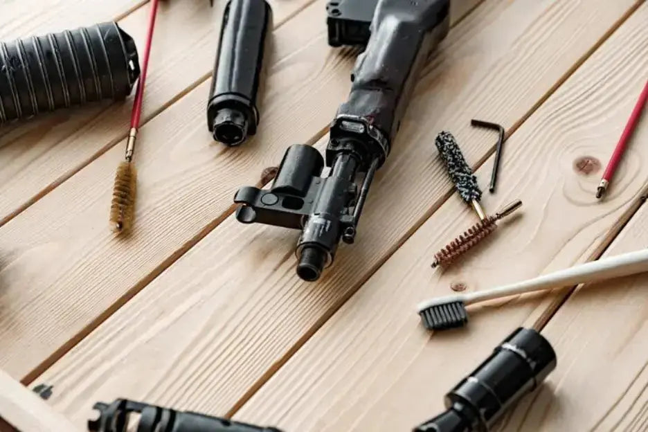 Universal gun cleaning kit with tools for multiple calibers