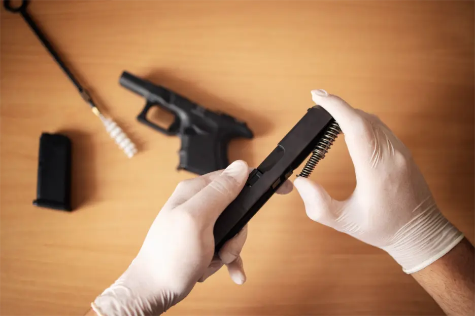AR-15 cleaning kit with rifle maintenance tools