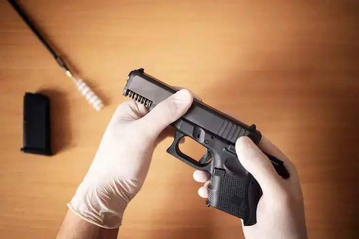 Firearm prepared for winter storage and seasonal gun maintenance