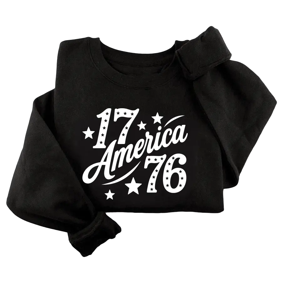 America 1776 Crewneck (3 Colors) - 4880 I Love My Freedom