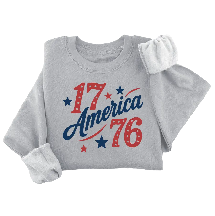 America 1776 Crewneck (3 Colors) - 4880 I Love My Freedom
