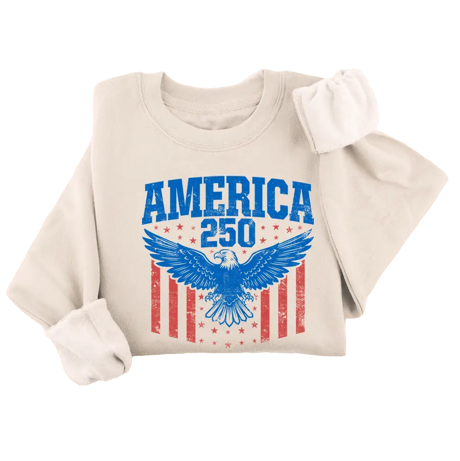 America Eagle Crewneck - 4557 I Love My Freedom