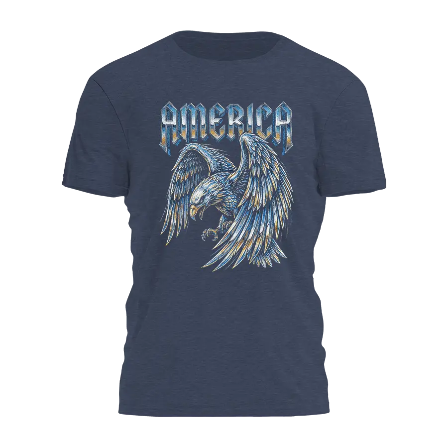 America - Metal Eagle Tee - 4948 I Love My Freedom