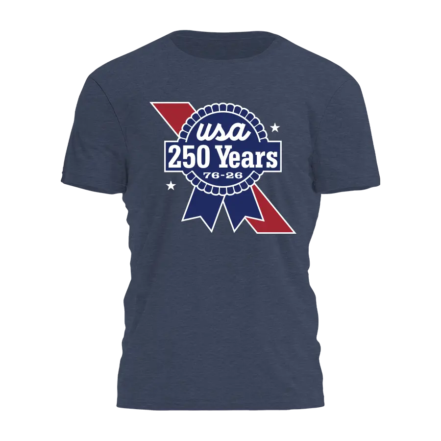 America 250 - Blue Ribbon Tee - 4713 I Love My Freedom