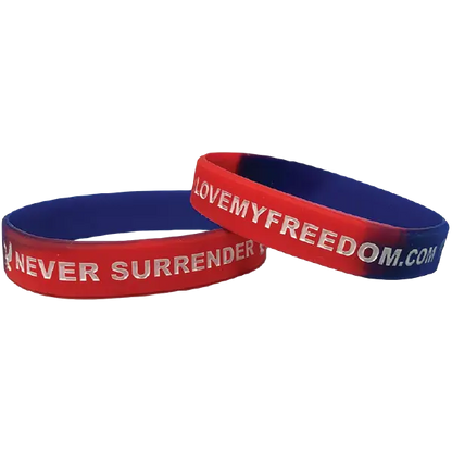 Never Surrender Wristband - 9801 I Love My Freedom