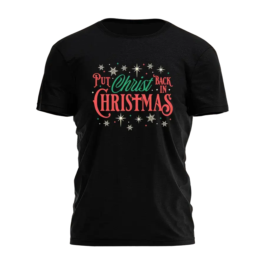 Christ Back In Christmas Tee - 4364 I Love My Freedom