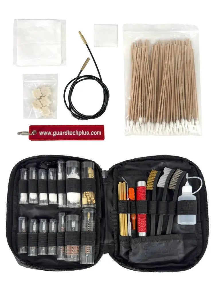 Complete ShieldPro Gun Cleaning Kit Contents – Brushes, Jags, Rods, and Accessories