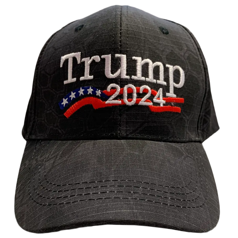 Trump 2024 - Dark Camo Hat I Love My Freedom