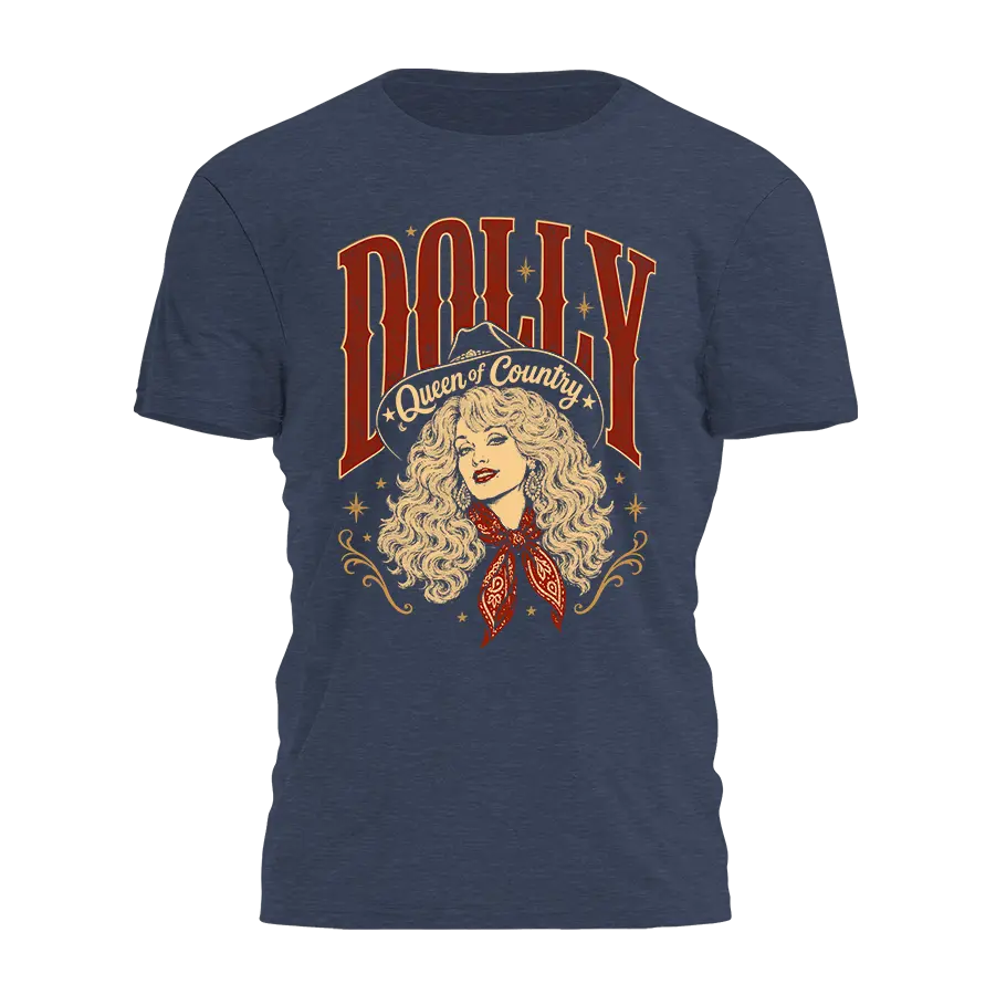 Dolly Queen Of Country Tee - 5075 I Love My Freedom