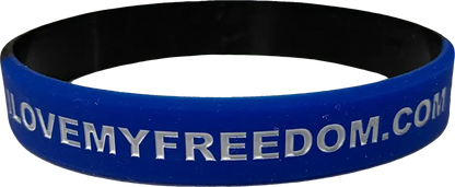 Back The Blue Wristband I Love My Freedom