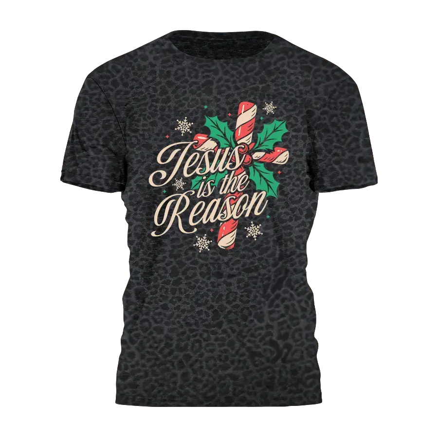 Jesus Is The Reason - Candy Cross Tee - 4279 I Love My Freedom