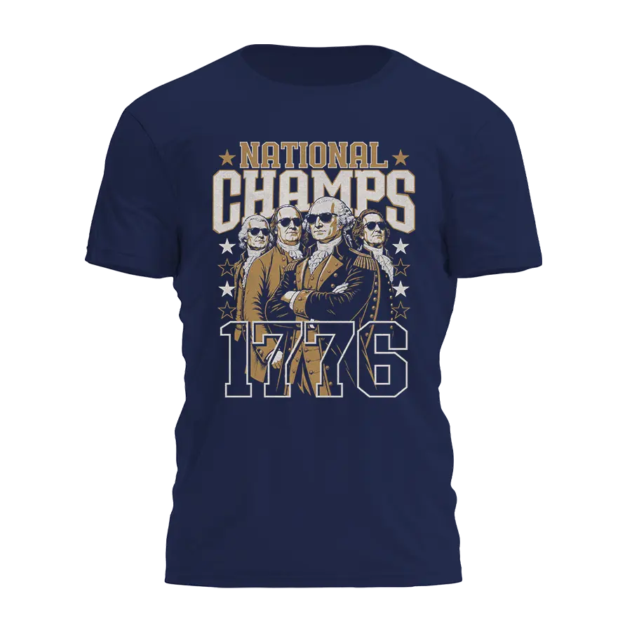 National Champs 1776 Tee - 4836 I Love My Freedom