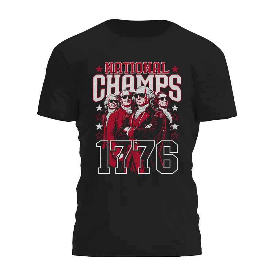 National Champs 1776 Tee - 4836 I Love My Freedom
