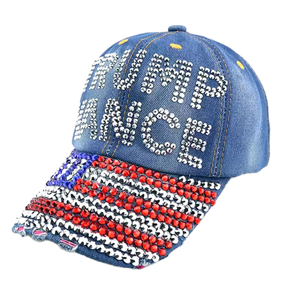 Trump Vance Bedazzled Hat - 2879 I Love My Freedom