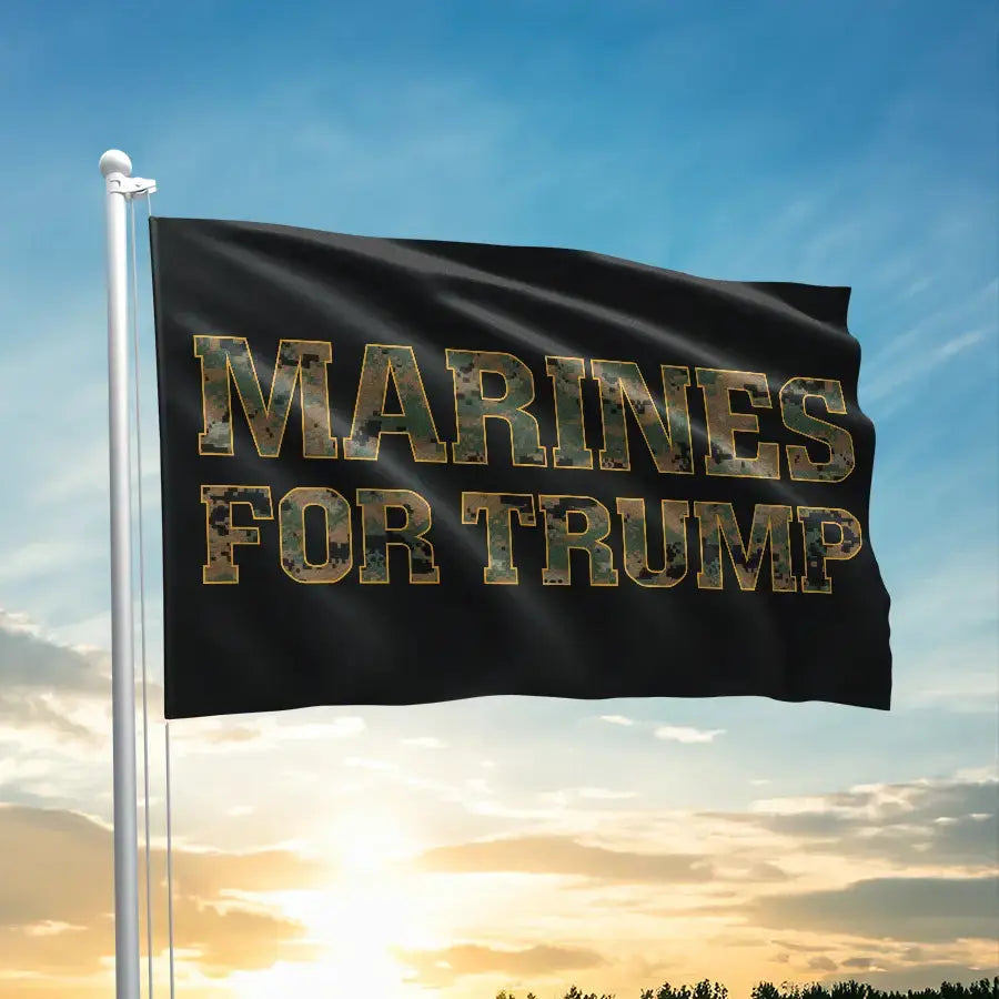 Marines For Trump - Flag I Love My Freedom