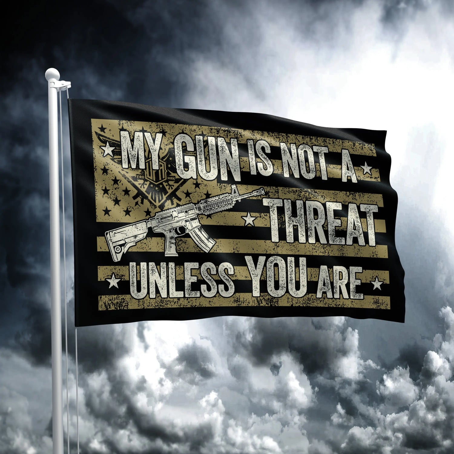 My Gun is Not a Threat - Flag United Firearm Association
