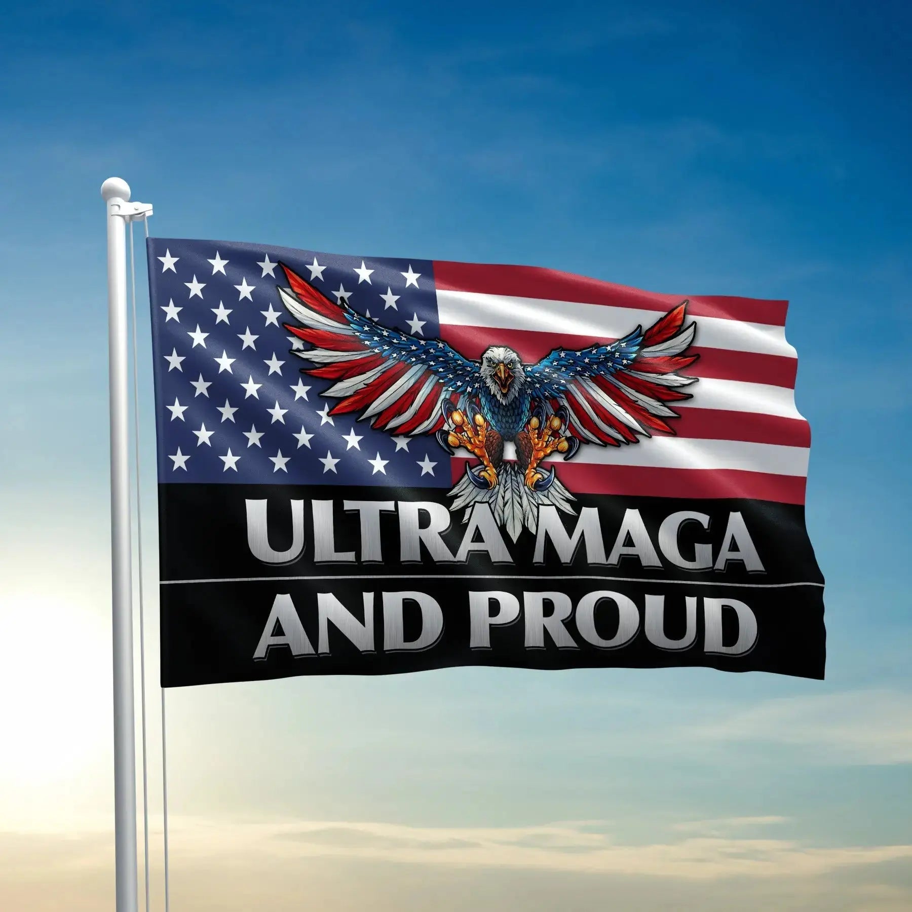 Ultra MAGA and Proud Flag - 2698 I Love My Freedom