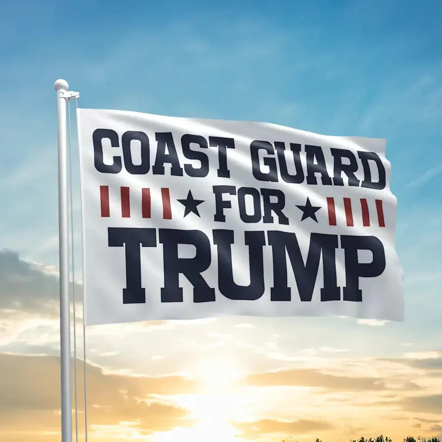 Coast Guard For Trump Flag 8547 I Love My Freedom