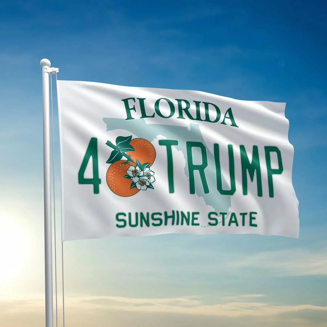 Florida For Trump Flag I Love My Freedom