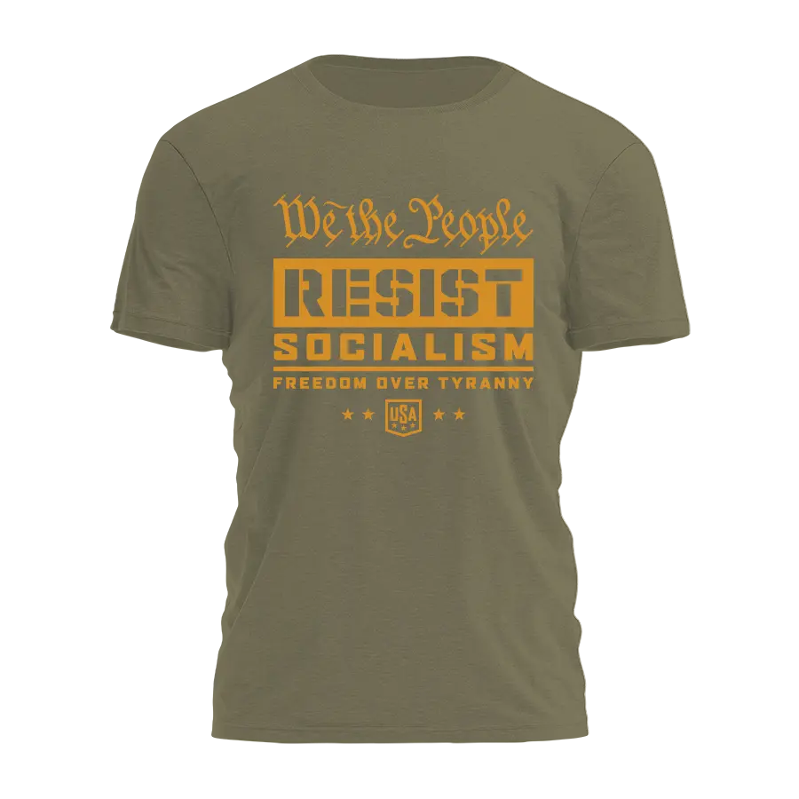 Resist Socialism Tee - 4911 I Love My Freedom