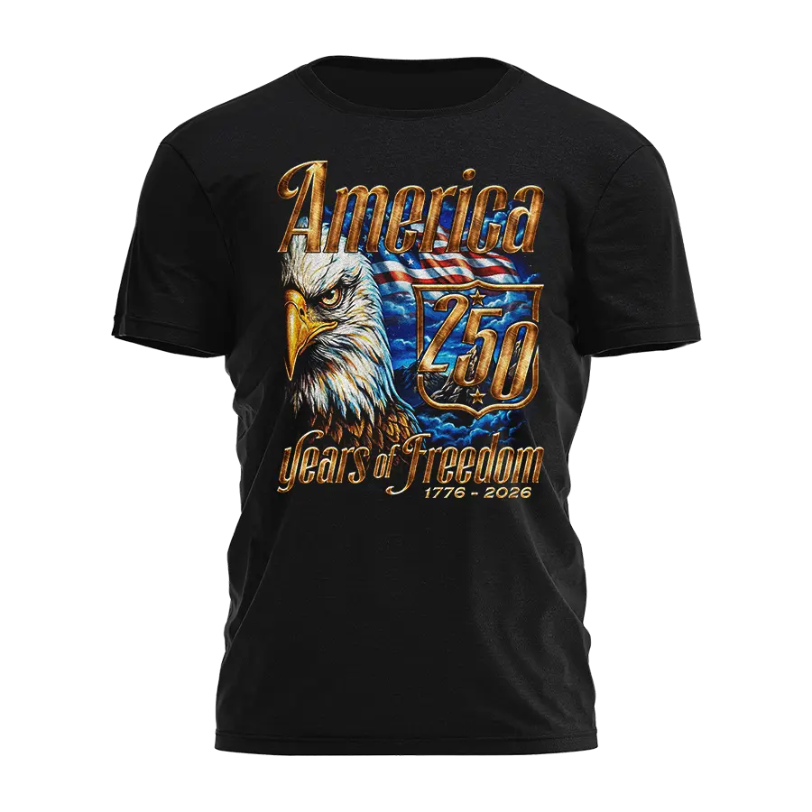 America 250 - Eagle Mountains Tee - 4683 I Love My Freedom
