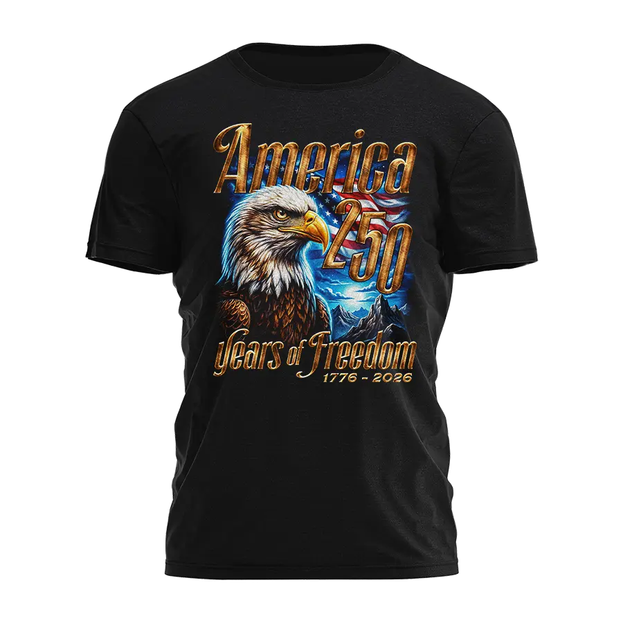 America 250 - Eagle Sky Tee - 4668 I Love My Freedom